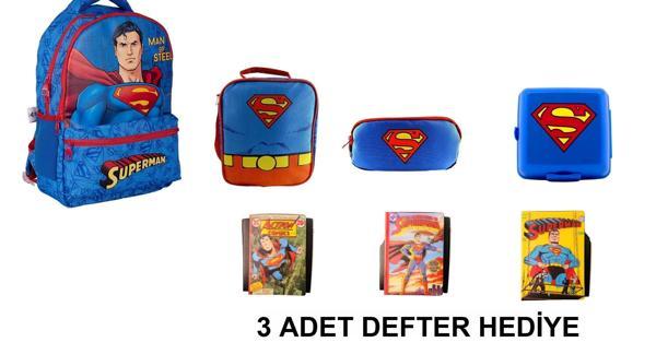SUPERMAN Okul Çantası SETİ (6 PARÇA) - Image 1