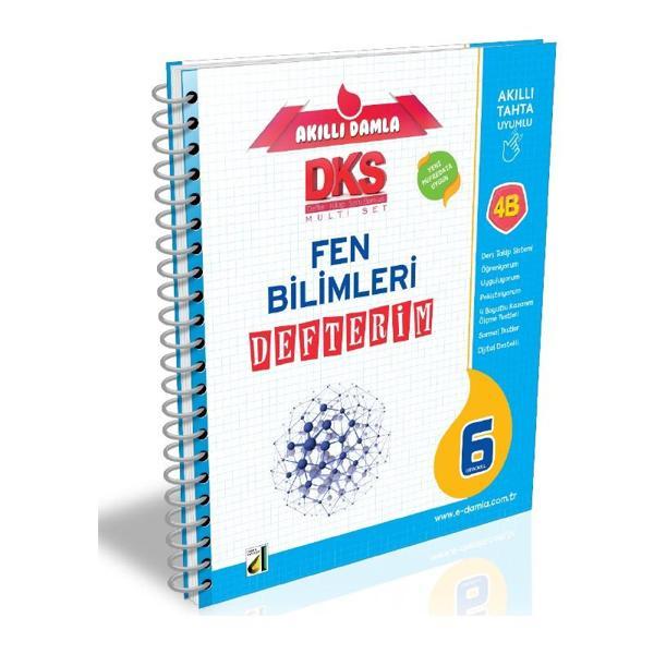 Damla Yayınları 6. Sınıf Dks 4B Fen Bilimleri Defterim  - Damla Yayınevi - Image 1