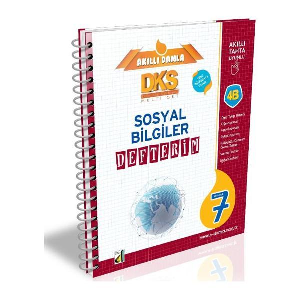 Damla Yayınları 7. Sınıf Akıllı Damla Dks 4B Sosyal Bilgiler Defterim - Damla Yayınevi - Image 1