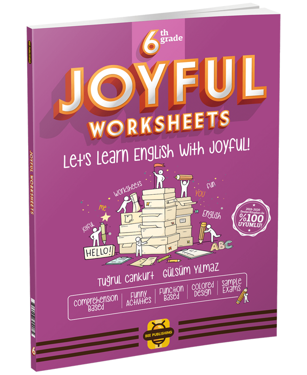 Bee Publishing 6. Sınıf English Joyful Worksheets - Bee Publishing Yayınları - Image 1