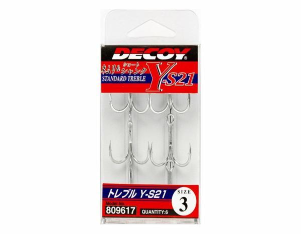 DECOY Y-S21 Standart Treble Üçlü Maket Balık İğnesi 4 No. - Image 1