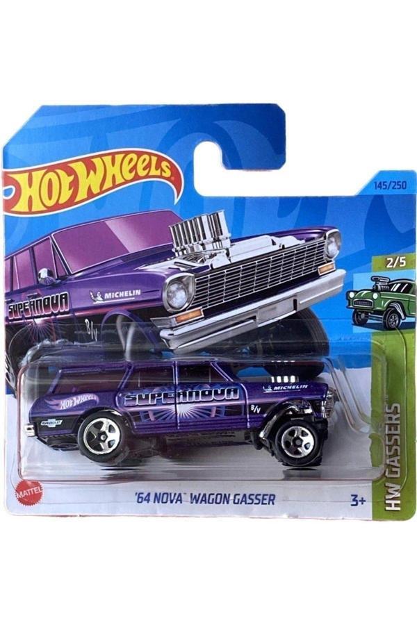 Hot Wheels Tekli Arabalar '64 Nova Wagon Gasser- Hkh63 - Image 1