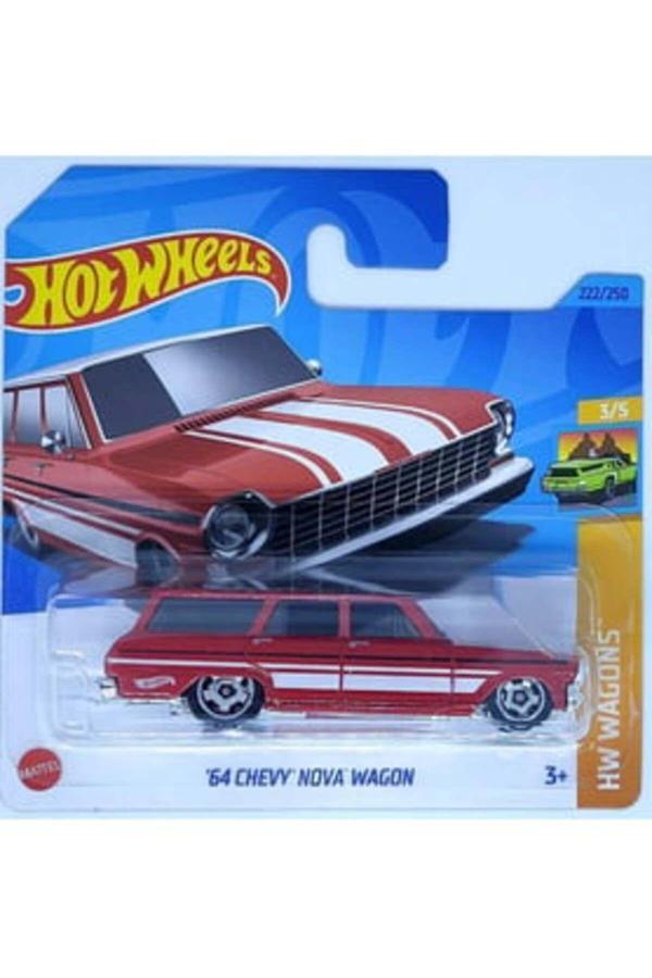 Çelik Hot Wheels Tekli Arabalar '64 Chevy Nova Wagon Hkh70 - Image 1