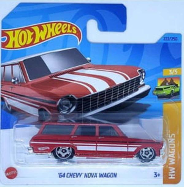 Çelik Hot Wheels Tekli Arabalar '64 Chevy Nova Wagon Hkh70 - Image 1