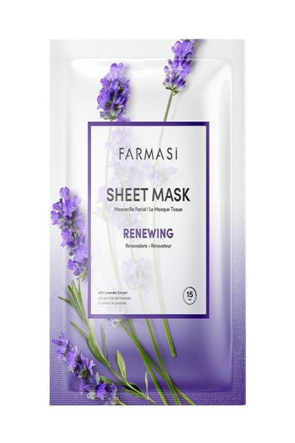 Farmasi Tek Kullanımlık Renewing Lavantalı Kağıt Maske 28Gr. - Image 1