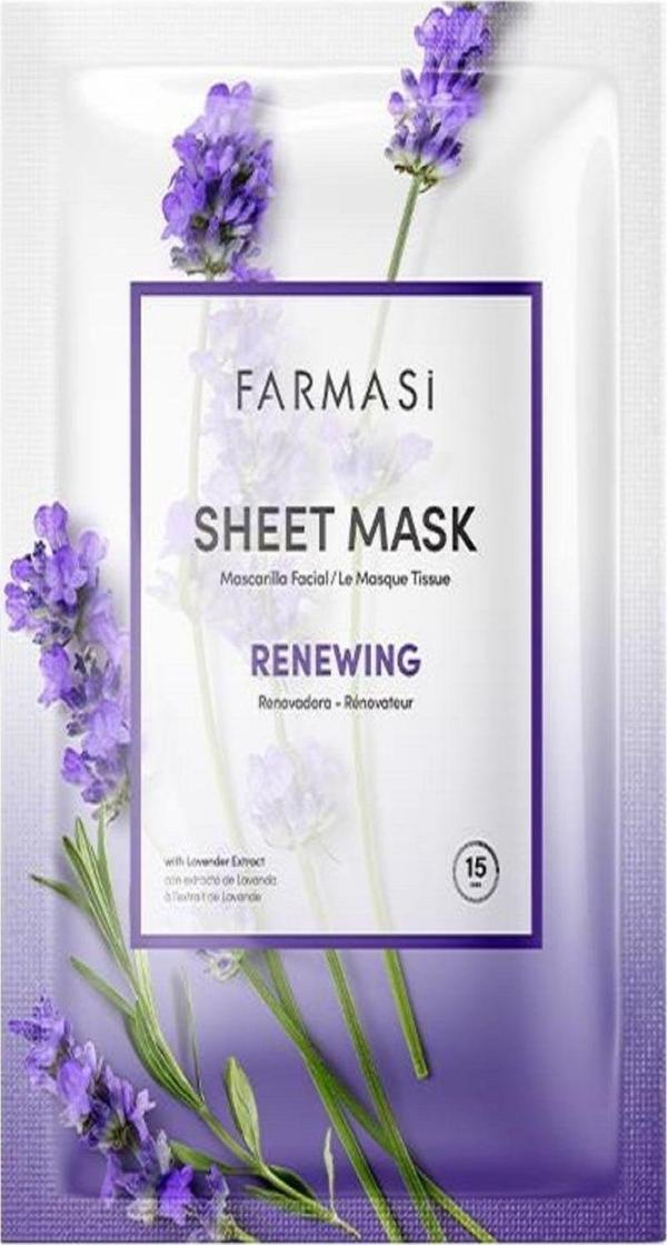 Farmasi Tek Kullanımlık Renewing Lavantalı Kağıt Maske 28Gr. - Image 1