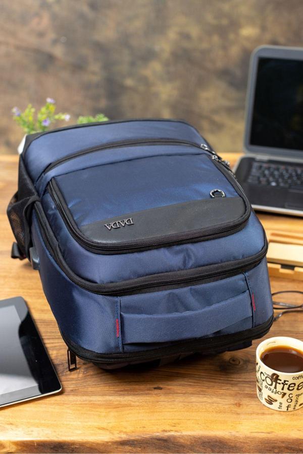 Dada Slim Sırt Çantası Usb Aparatlı 15,6 İnç Laptop Bölmeli Su Geçirmez Kumaş 07 - Image 1