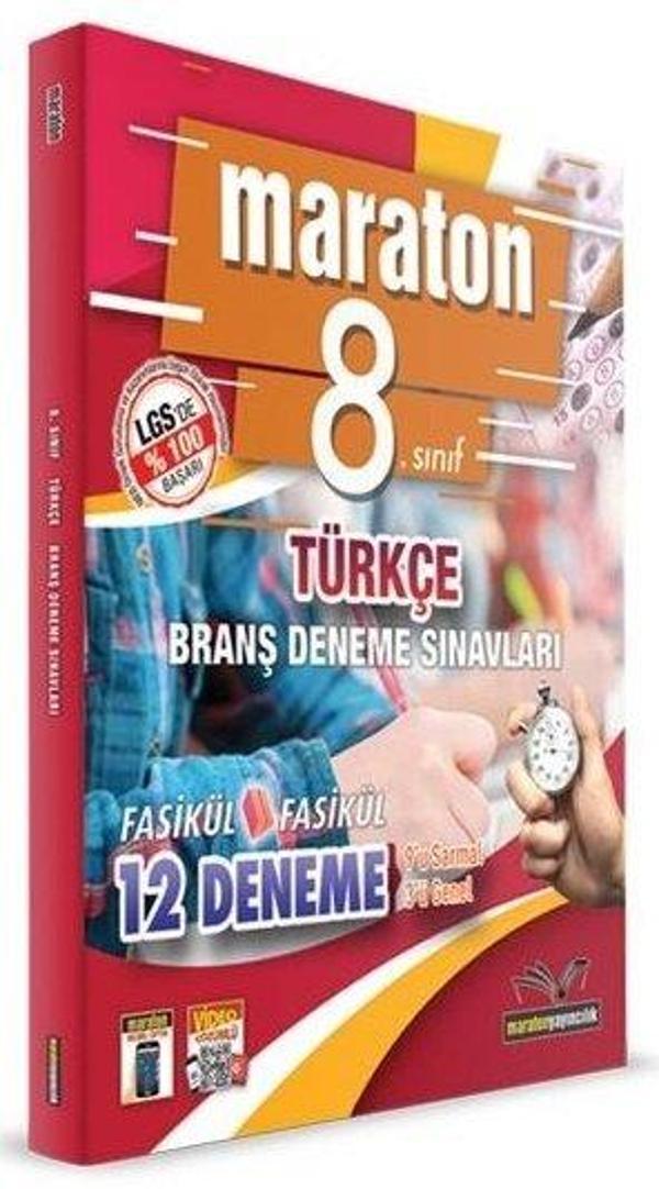 Maraton Yayınları 8. Sınıf Türkçe 12'li Deneme - Image 1