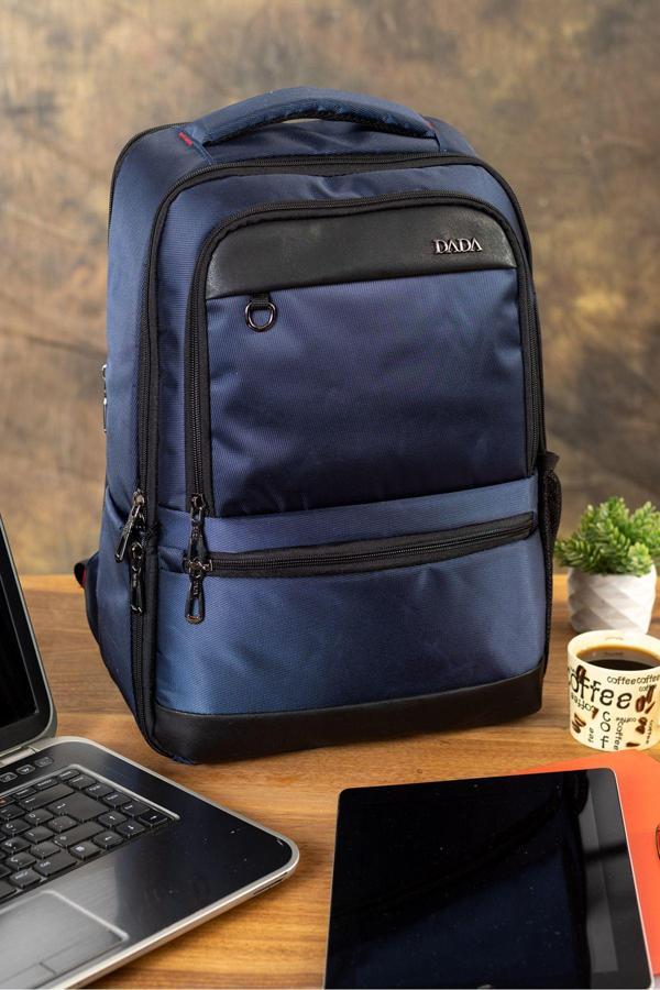Dada Lacivert Sırt Çantası Parmak İzi Kilit Sistemi Anti Hırsızlık 15,6 İnç Laptop Bölmeli 07 - Image 1
