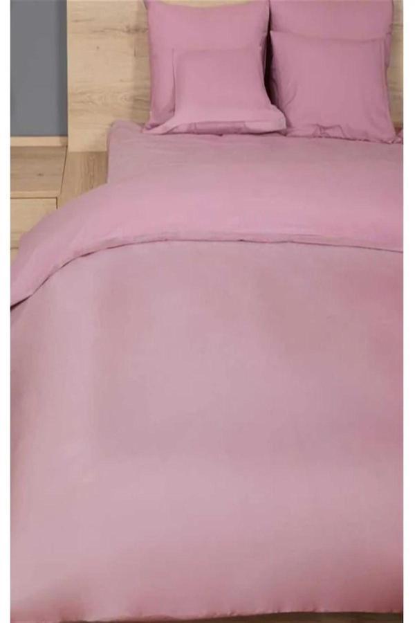 More Home Tek Kişilik Nevresim Seti + Yastık Kılıfı  Gül  Kurusu - Image 1