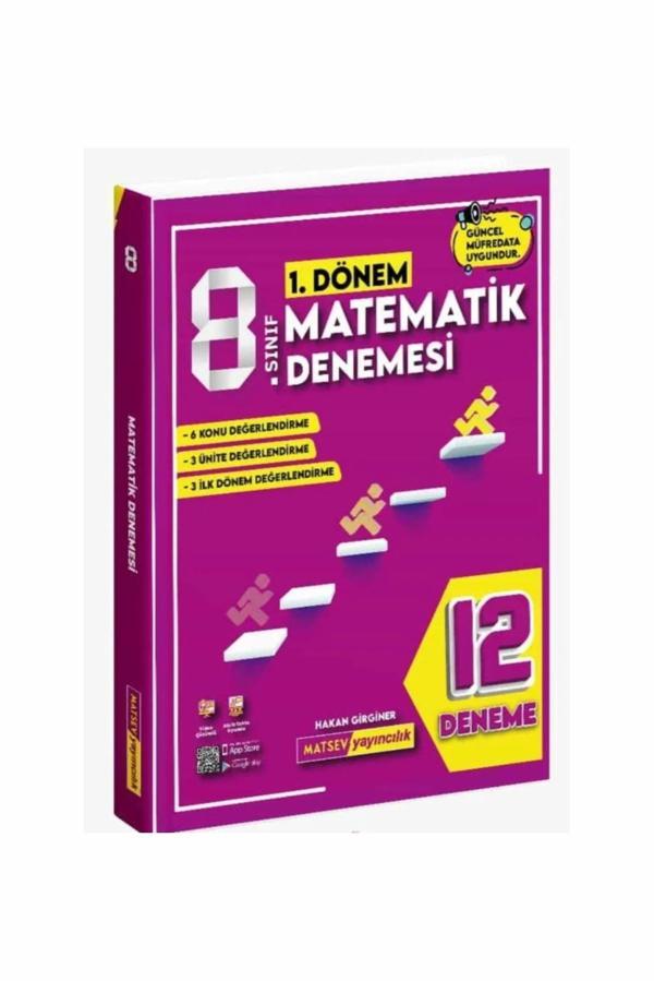 Matsev Yayınları 8.Sınıf Matematik 1.Dönem 12 Li Deneme - Matsev Yayınları - Image 1
