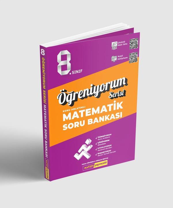 Matsev Yayınları 8.Sınıf Matematik Öğreniyorum Konu Anlatımlı Soru Bankası - Matsev Yayınları - Image 1