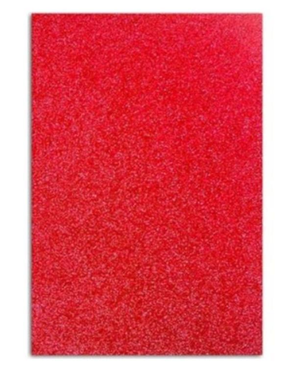 Yapışkanlı Simli Eva 50X70 Kırmızı Rulo Şeklinde - 4 adet - Image 1