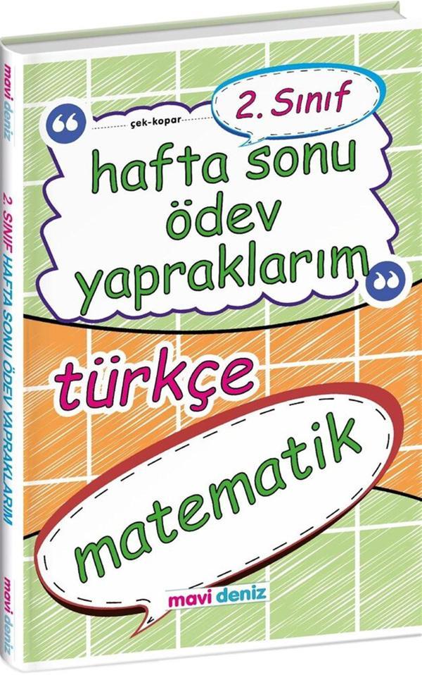 Mavi Deniz Yayınları 2. Sınıf Hafta Sonu Ödev Yapraklarım - Mavi Deniz Yayınları - Image 1