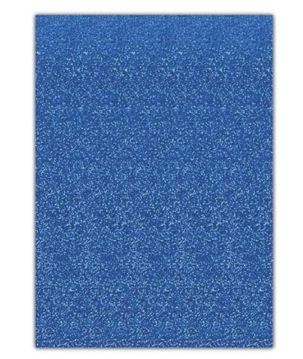 Yapışkanlı Simli Eva 50X70 Mavi Rulo Şeklinde - 4 adet - Image 1