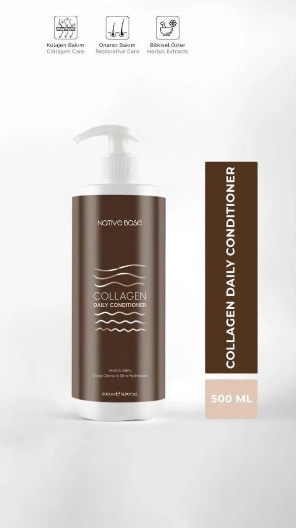NATİVE BASE COLLAGEN DAILY CONDITIONER - AFTER TREATMENT 500ML - Image 1