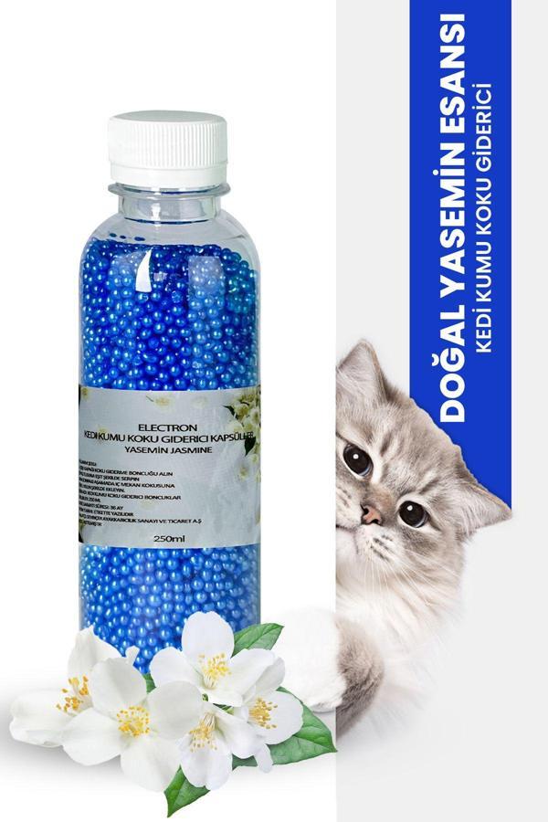 Electron Kedi Kumu Kokusu, Koku Giderici Granül, Yasemin Ferahlatıcı Etkili, Kokusuz Tuvalet Için, 250Ml - Image 1
