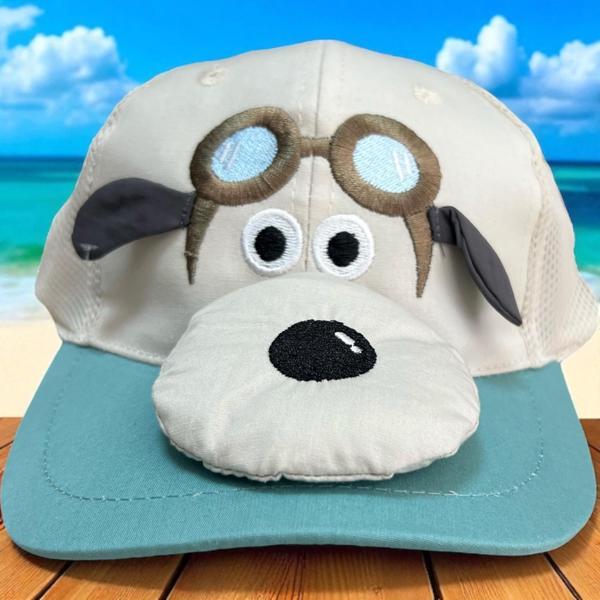 1/3 YAŞ PİLOT KÖPEKLİ ERKEK ÇOCUK KEP (48-50 CM) Mint Yeşili - Image 1