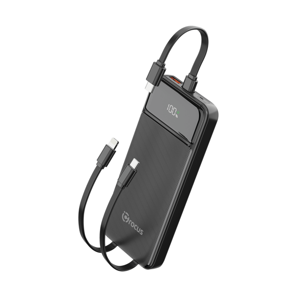 CROCUS OCTOPUS 10.000 MAH 22.5W 3İN1 KABLOLU SİYAH - Image 1