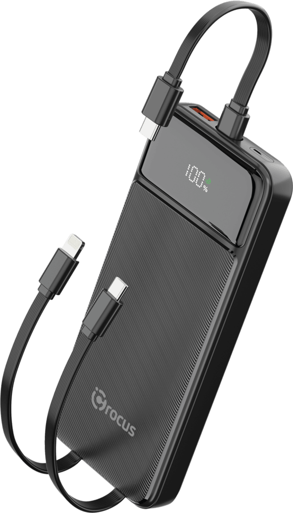 CROCUS OCTOPUS 10.000 MAH 22.5W 3İN1 KABLOLU SİYAH - Image 1