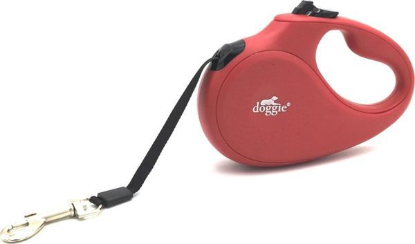 Doggie Master Seri Otomatik Makaralı Köpek Gezdirme 15 kg / 5 M Kırmızı - Image 1