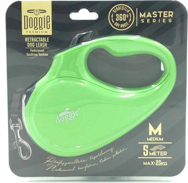 Doggie Master Seri Otomatik Makaralı Köpek Gezdirme 25 kg / 5 M Yeşil - Image 1