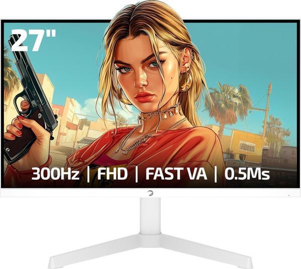 GamePower Rapid V90 27'' 300Hz 0.5Ms Fast VA FHD Pivot RGB Gaming Monitör - Image 1