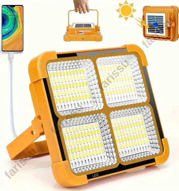 Solar panelli çakar özellikli dış mekan aydınlatmasına uygun projektör - Image 1