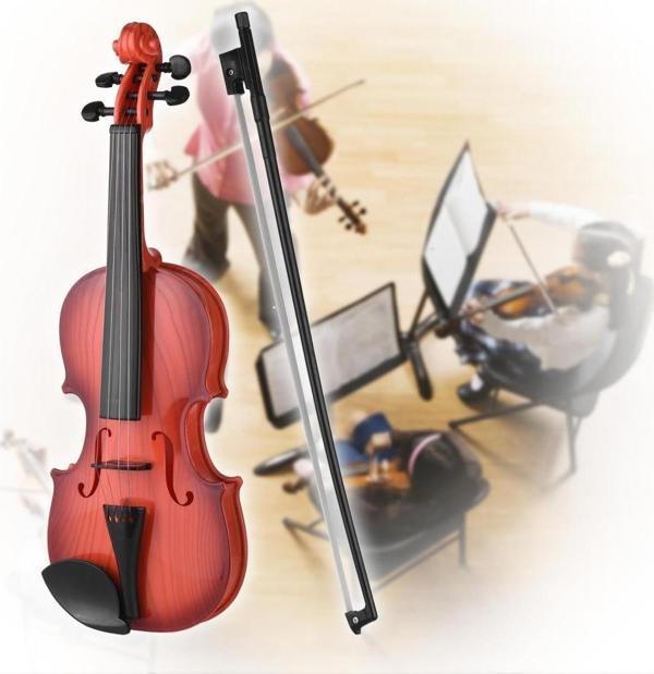 Kayıt Yapabilen Telleri İşlevli Sihirli Oyuncak Keman Müzik Oyuncağı 8820-1 - Image 1