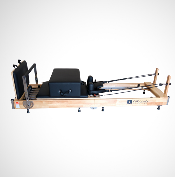 Rebuwo Profesyonel Ahşap Reformer Katlanabilir Pilates Aleti-Profesyonel ve Ev Tipi Kullanım - Image 1