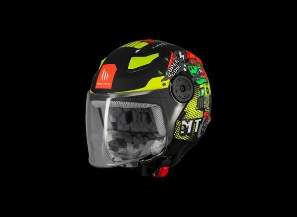 KASK MT ÇOCUK LITE DİNO A1 MAT SİYAH - Image 1