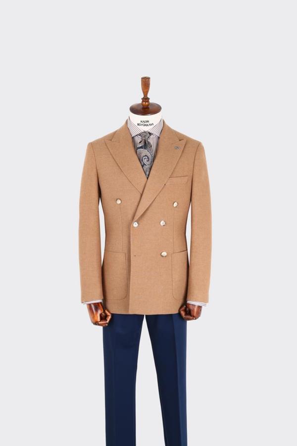 Erkek Kruvaze Ceket-KAX5851W - Image 1