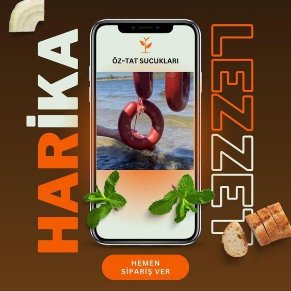 Öztat Yöresel %100 Afyon Kasap Sucuğu 500Gr - Image 1