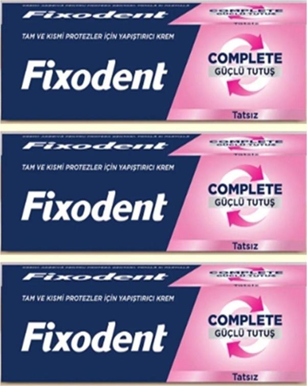 Complete Diş Protez Yapıştırıcı Aromasız 47g X3 Adet - Image 1