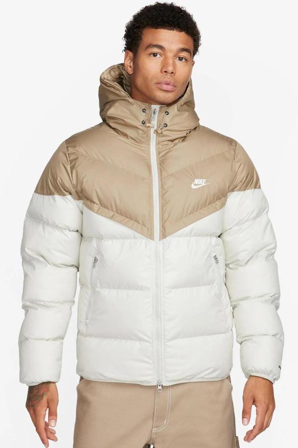 Nike Stormfit Primaloft Synthetic Fit Jacket Rahat Kalıp Kapüşonlu Mont Krem-Bej - Image 1