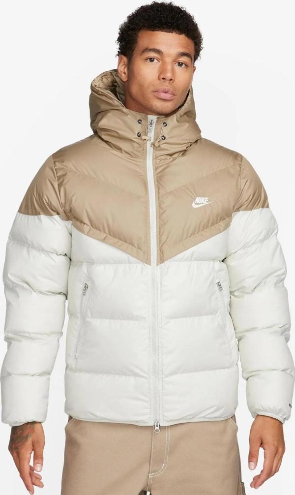 Nike Stormfit Primaloft Synthetic Fit Jacket Rahat Kalıp Kapüşonlu Mont Krem-Bej - Image 1