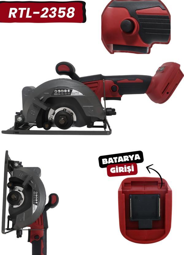 RETOOLS KIRMIZI 125 MM ŞARJLI DAİRE TESTERE GÖVDE ÜRÜN - Image 1