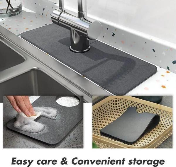 3B Trend Su Emici Lavabo Kenar Matı Sihirli Mutfak Lavabo Sıçrama Koruyucu Damlama Tutucu Mat - Image 1