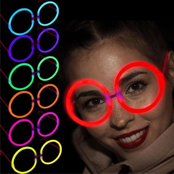 Glow Stick Yuvarlak Gözlük 12 Adet - Image 1