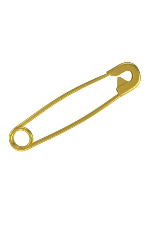Çengelli İğne 3 cm Altın Renk 50 Adet - Image 1