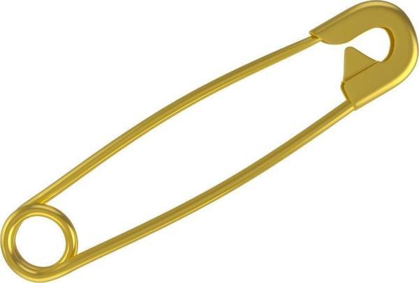 Çengelli İğne 3 cm Altın Renk 50 Adet - Image 1