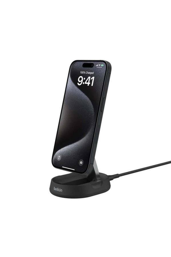 Belkin Wıa008Btbk Boostcharge Pro Magsafe Katlanır Qi2 15W Şarj Standı-Siyah - Image 1