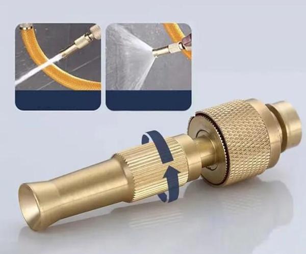 AYARLANABILIR BASINÇLI HORTUM BAŞLIĞI GOLD - Image 1