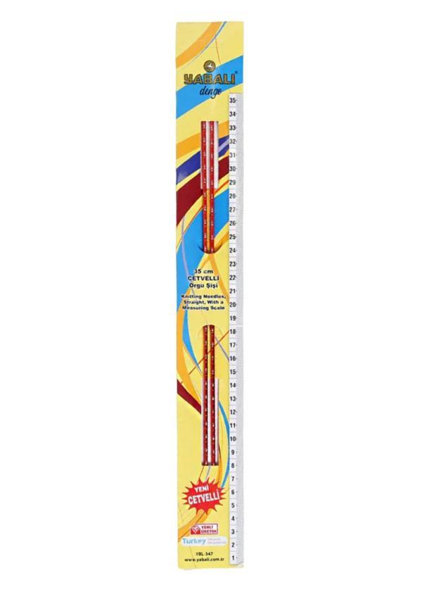 Örgü Şiş Cetvelli 4,5 Numara 35 cm - Image 1