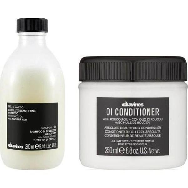 Davines Oi-Oil Sülfatsız Bakım Şampuanı 280ml + Oi Nemlendirici Krem 250ml - Image 1