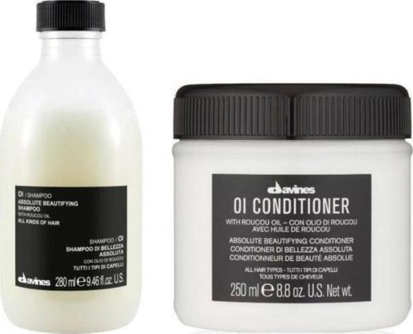 Davines Oi-Oil Sülfatsız Bakım Şampuanı 280ml + Oi Nemlendirici Krem 250ml - Image 1