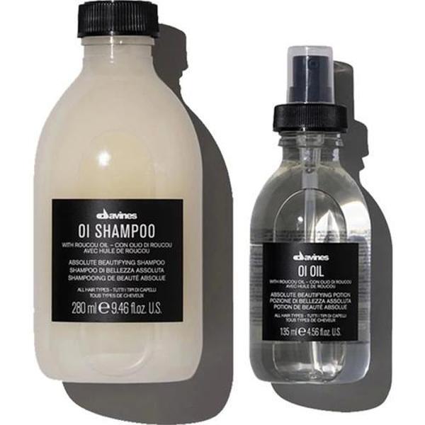 Davines Oi/Oil Sülfatsız Şampuan 280ml +Oi Saç Bakım Yağı 135ml - Image 1