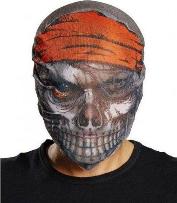 Kafaya Geçmeli Bez Korsan Maskesi 3D Baskılı - Image 1