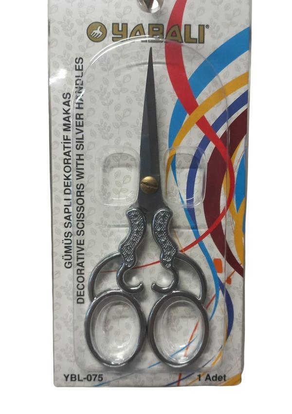 Nakış Makası Gümüş Saplı Dekoratif Makas YBL-075 Model 5 - Image 1