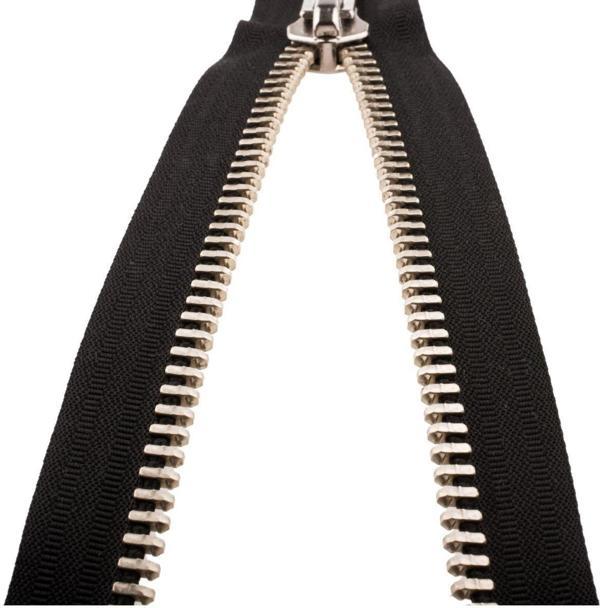 Demir Dişli Çanta Fermuarı en 3 cm Siyah - Image 1